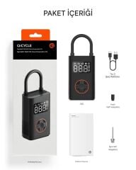 Qicycle N3 150PSI Elektrikli Taşınabilir Hava Pompası Araç Lastik Şişirme Kompresörü