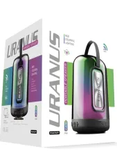 Powerway Ekstra Bass Radyolu USB Aux Micro Girişli LED Işıklı Taşınabilir Uranus Bluetooth Hoparlör