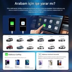 Carlinkit Tbox Lite S Kablosuz Carplay 4gb Ram 32GB Rom Android Youtube Netflix Video Oynatma Mini HDMI Output