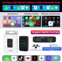 Carlinkit Tbox Lite S Kablosuz Carplay 4gb Ram 32GB Rom Android Youtube Netflix Video Oynatma Mini HDMI Output