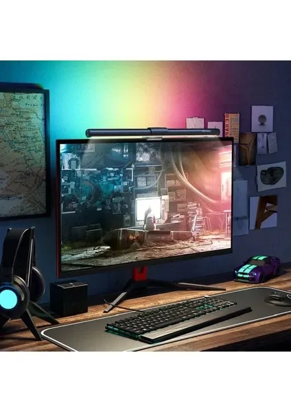BlitzWolf Bw-Cml2 Ayarlanabilir Sıcaklık Göz Koruması Parlama Önleyici RGB Oyun Monitörü Işık Çubuğu