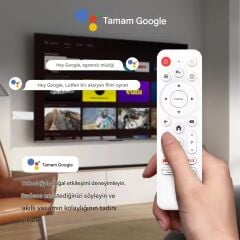 H96Max H313 Mini 4K Tv Stick Android 14 Akıllı Tv Kutusu 2GB+16GB Wifi 6 Google Sesli Komut Netflix Bluetooth Kumanda