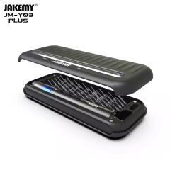 Jakemy JM-Y03+ 43'ü 1 Arada Şarjlı Elektrikli Hassas Tornavida Seti LED Işıklı Mıknatıslayıcı