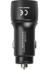 Powerway 45 W PD Ultra Hızlı 2x Type-C Girişli Araç İçi Çakmaklık Şarj Adaptörü, CC45 Araç Şarj Başlığı