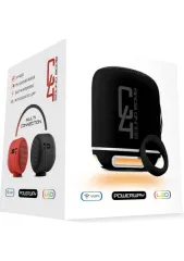 Powerway C4 Siyah Taşınabilir Bluetooth Hoparlör Ses Bombası Yüksek Ses Gücü Sese Duyarlı LED Işık