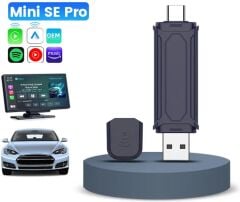 Carlinkit Mini 5 Pro Kablosuz Araç Adaptörü 2in1 Carplay & Android Auto Desteği