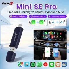 Carlinkit Mini 5 Pro Kablosuz Araç Adaptörü 2in1 Carplay & Android Auto Desteği