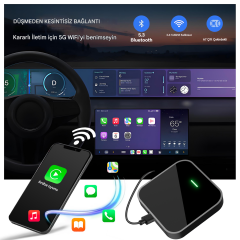 Phoebus Carplay & Android Auto Adaptör Android 13 4GB+64GB Youtube Netflix Video Oynatma Kutusu