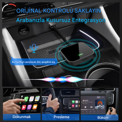 Phoebus Carplay & Android Auto Adaptör Android 13 4GB+64GB Youtube Netflix Video Oynatma Kutusu