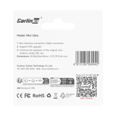 Carlinkit Mini Ultra 5.0 Kablosuz CarPlay & Android Auto Adaptör Tak Çalıştır Dual WiFi Hızlı Bağlantı