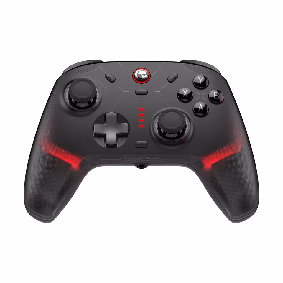 Gamesir Cyclone 2 Kablosuz Gamepad Oyun Kolu RGB Hall Joystick for PC/Android/iOS/Switch Çoklu Bağlantı Modu Siyah (Standart)