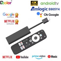 Dcolor GD1 4K TV Stick Android 11™ 2GB+16GB Google Netflix L1 Sertifikalı Lisanslı Box Sesli Komut
