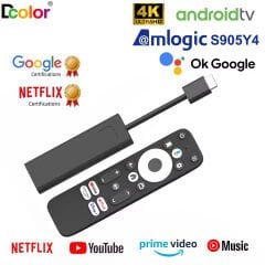 Dcolor GD1 4K TV Stick Android 11™ 2GB+16GB Google Netflix L1 Sertifikalı Lisanslı Box Sesli Komut