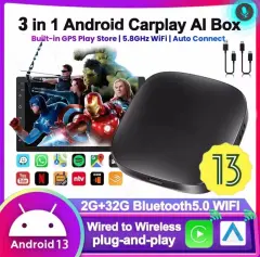 Carplay Android Auto Adaptörü 32GB Youtube Google Playstore Ekran Yansıtma Destekler  [OUTLET ÜRÜN]