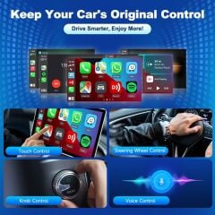 Carlinkit Mini Ultra 3 Kablosuz Carplay ve Android Auto Adaptörü – iPhone ve Android 11+ Destekli, Usb-A / Type-C Tak Çalıştır