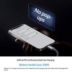 Baseus Lingxi 100W Type-C to Type-C Otomatik Akım Kesen Akıllı Hızlı Şarj ve Data Kablosu 1metre - E0426Q00