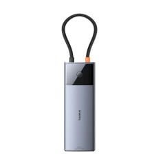 Baseus Metal Gleam II 10-in-1 USB-C Hub - 4K 60Hz HDMI, 10Gbps USB 3.2, 100W PD Şarj ve Gigabit Ethernet RJ45