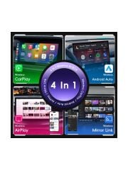 Maypal R4 - 4'ü 1 Arada Ekran Yansıtmalı Kablosuz Carplay & Android Auto Dönüştürücü, Ios&android Uyumlu